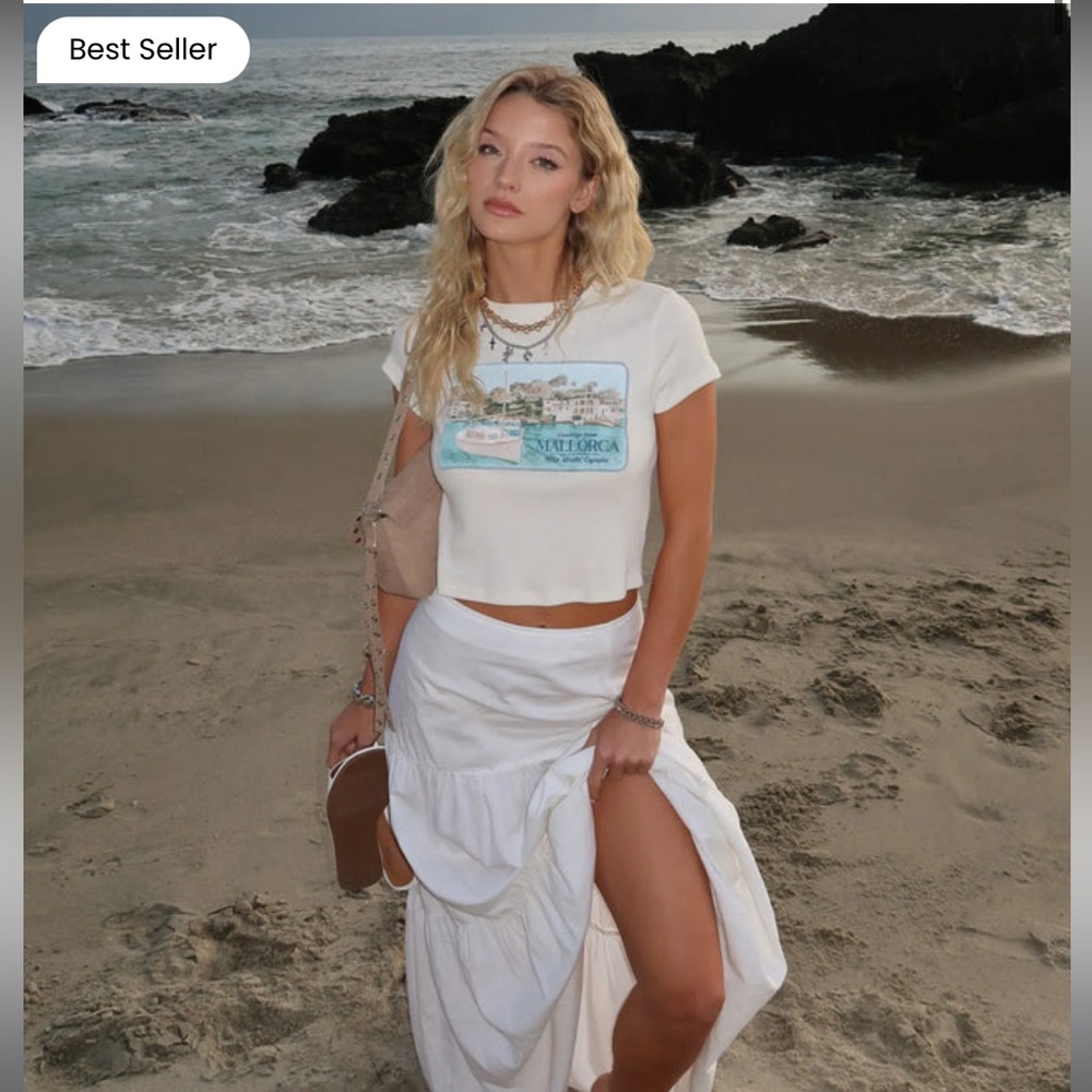 Windsor Breezy Babe High-Rise Slit Maxi Skirt